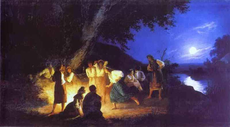Henryk Siemiradzki Night on the eve of Ivan Kupala Germany oil painting art